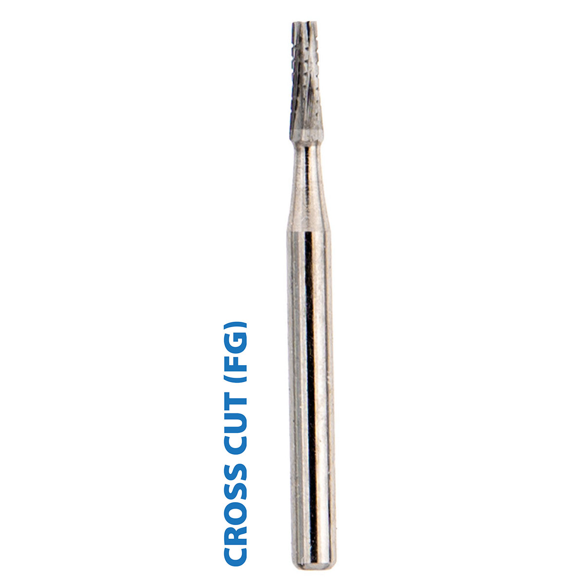 12x Cross Cut Lindemann Tungsten Carbide Dental Burs – FG Shank, 25mm – For Bone Surgery