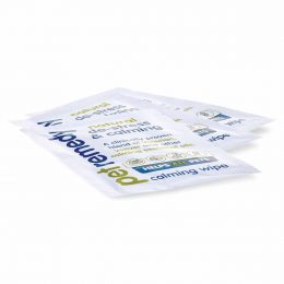 Pet remedy calming wipe