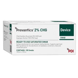 Prevantics 2% Chlorhexidine Device Wipes (Box of 100)