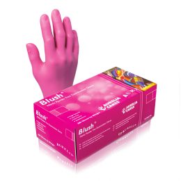 Blush Medical Grade Nitrile Disposable Gloves