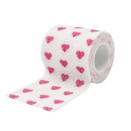 Vetwrap Patterned White With Hearts